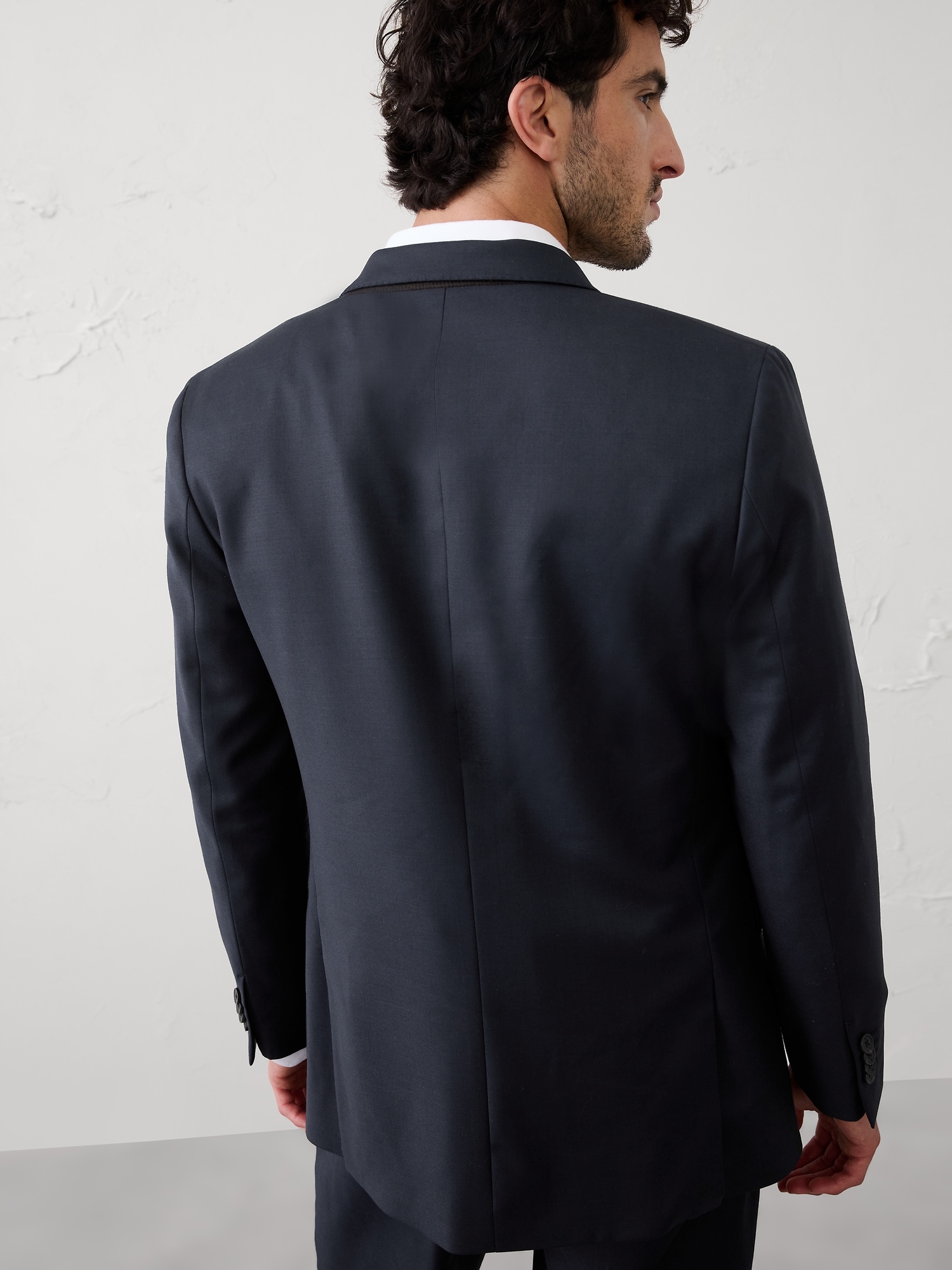 Image number 2 showing, TAILORED-FIT LUXE WOOL-BLEND SUIT JACKET