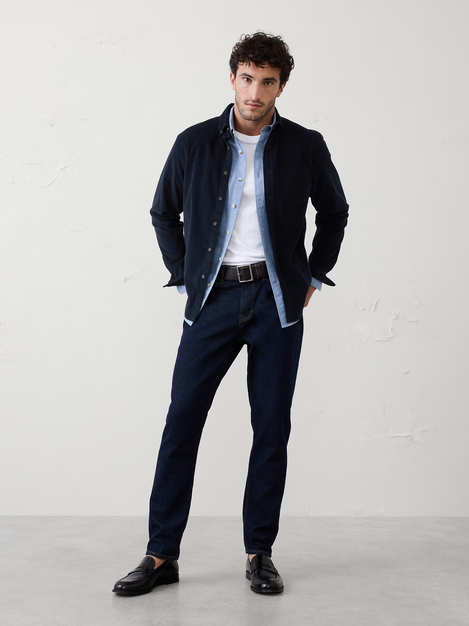 FINE WALE CORDUROY SHIRT - Tapestry Navy
