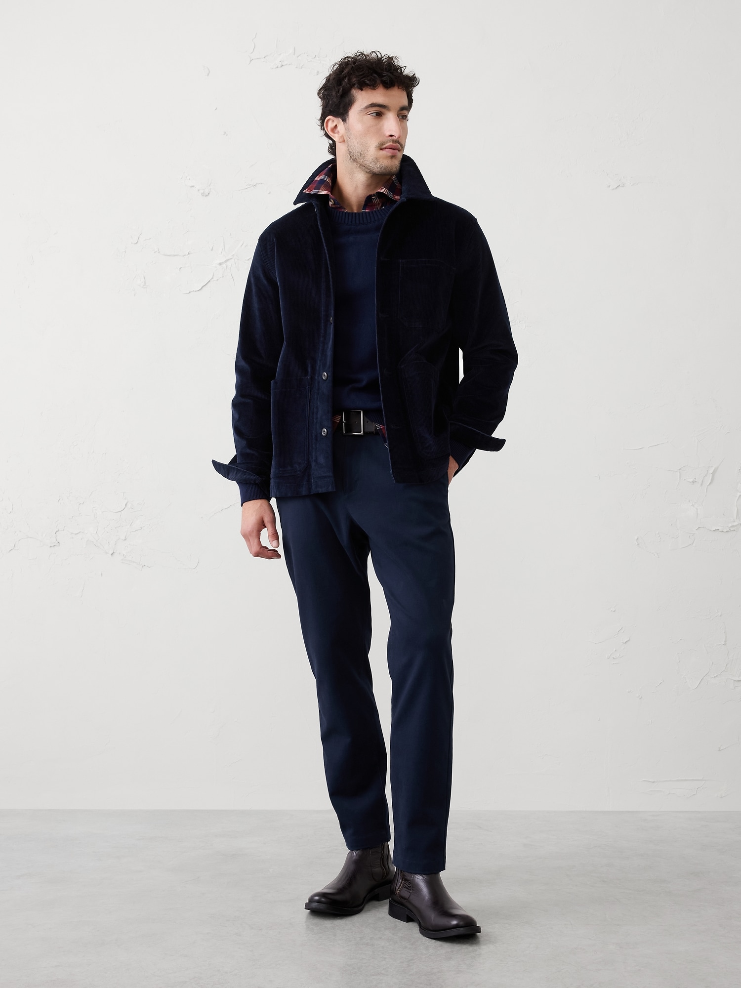 SLIM MOLESKIN PANT - Tapestry Navy