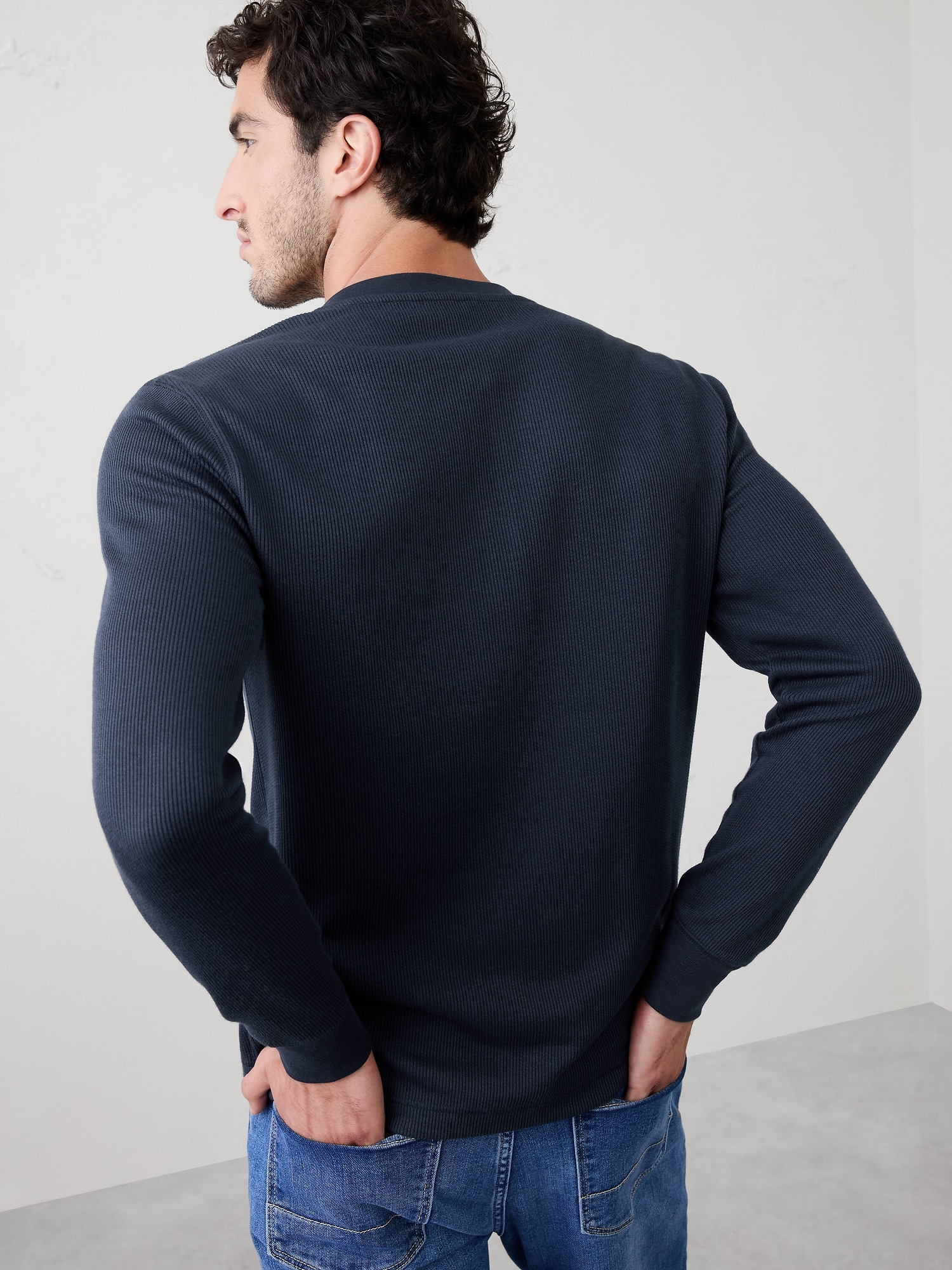Image number 2 showing, Waffle Knit Henley