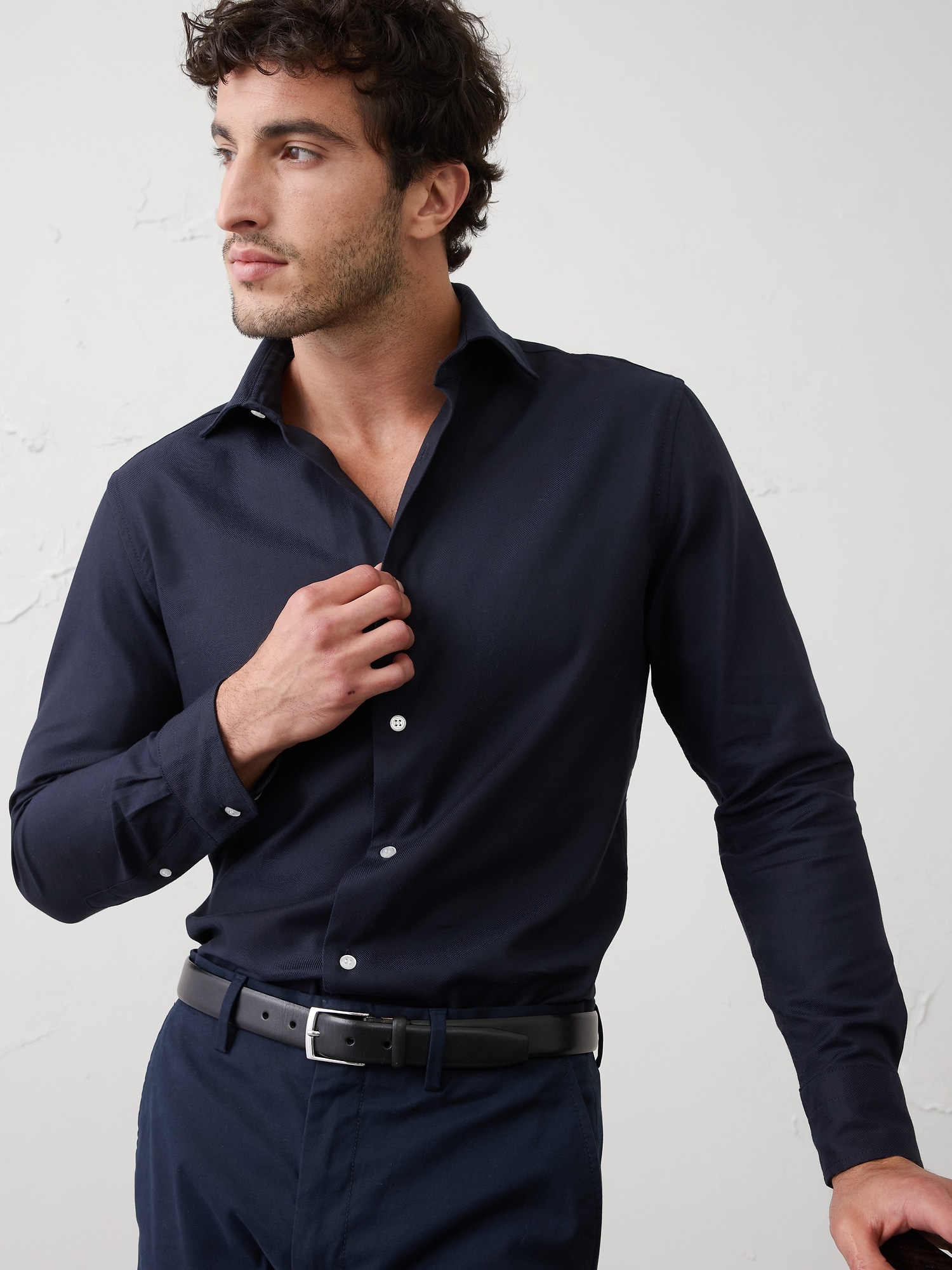 Image number 6 showing, Slim Dobby Dress Shirt