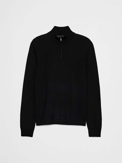 Merino Wool Quarter-Zip Sweater | Banana Republic Factory