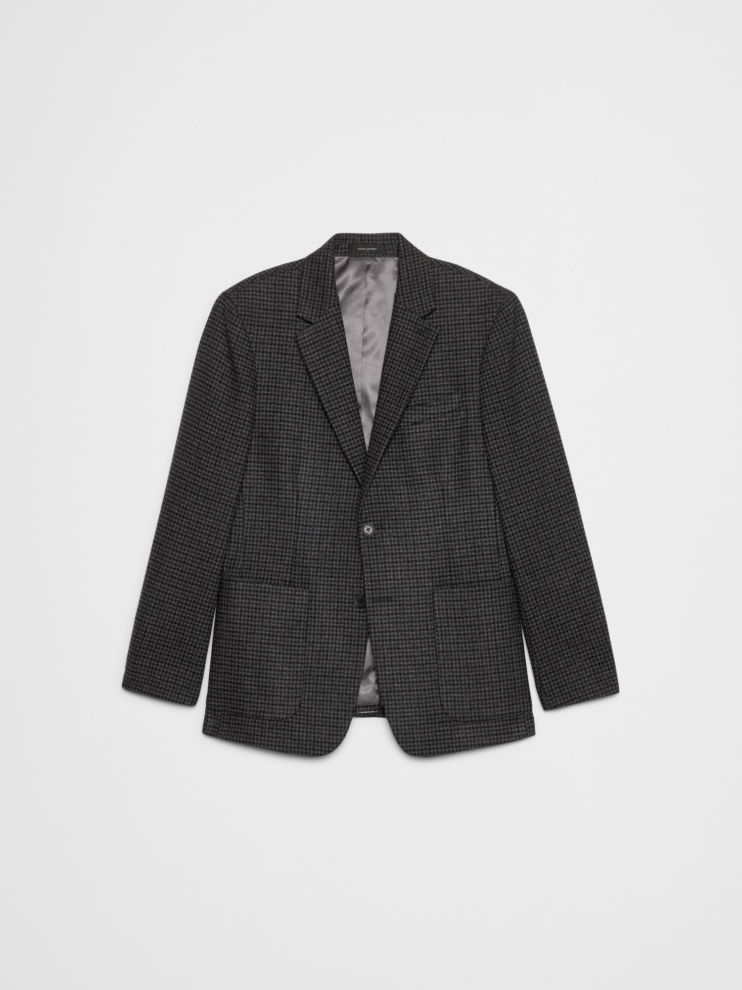 Image number 4 showing, Tailored-Fit Wool-Blend Houndstooth Jacket