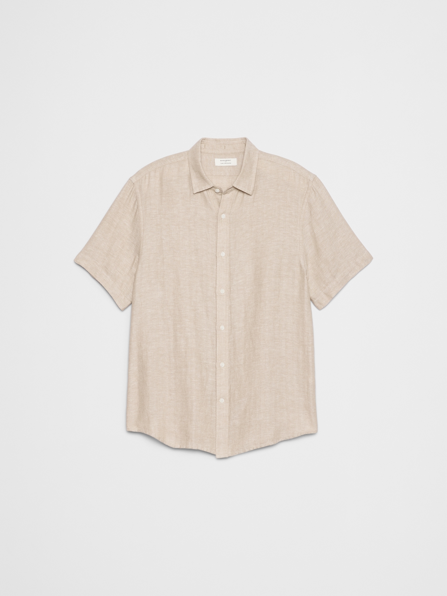 Image number 4 showing, Slim-Fit Linen-Blend Shirt