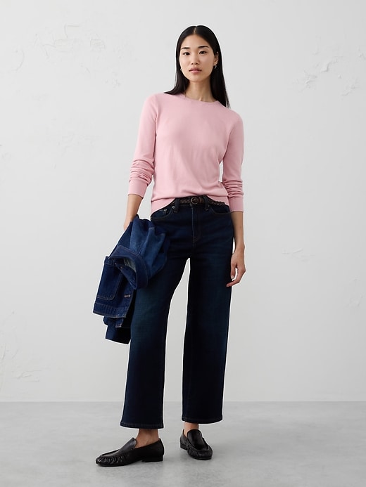 Fuzzy Mock-Neck Sweater