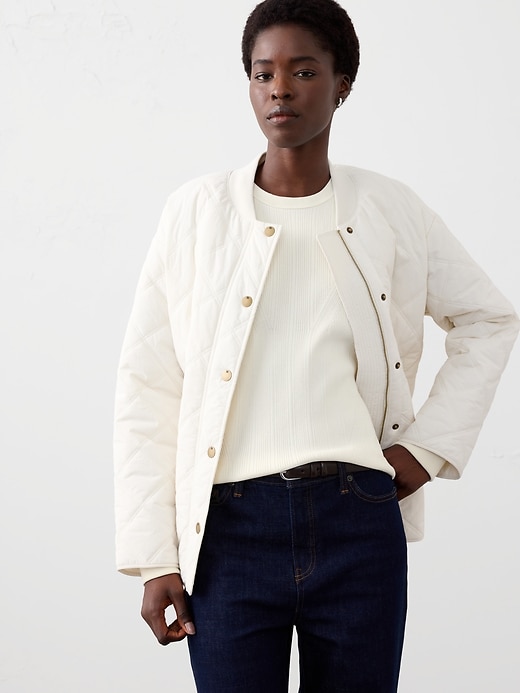 Variegated Ribbed Shell Sweater