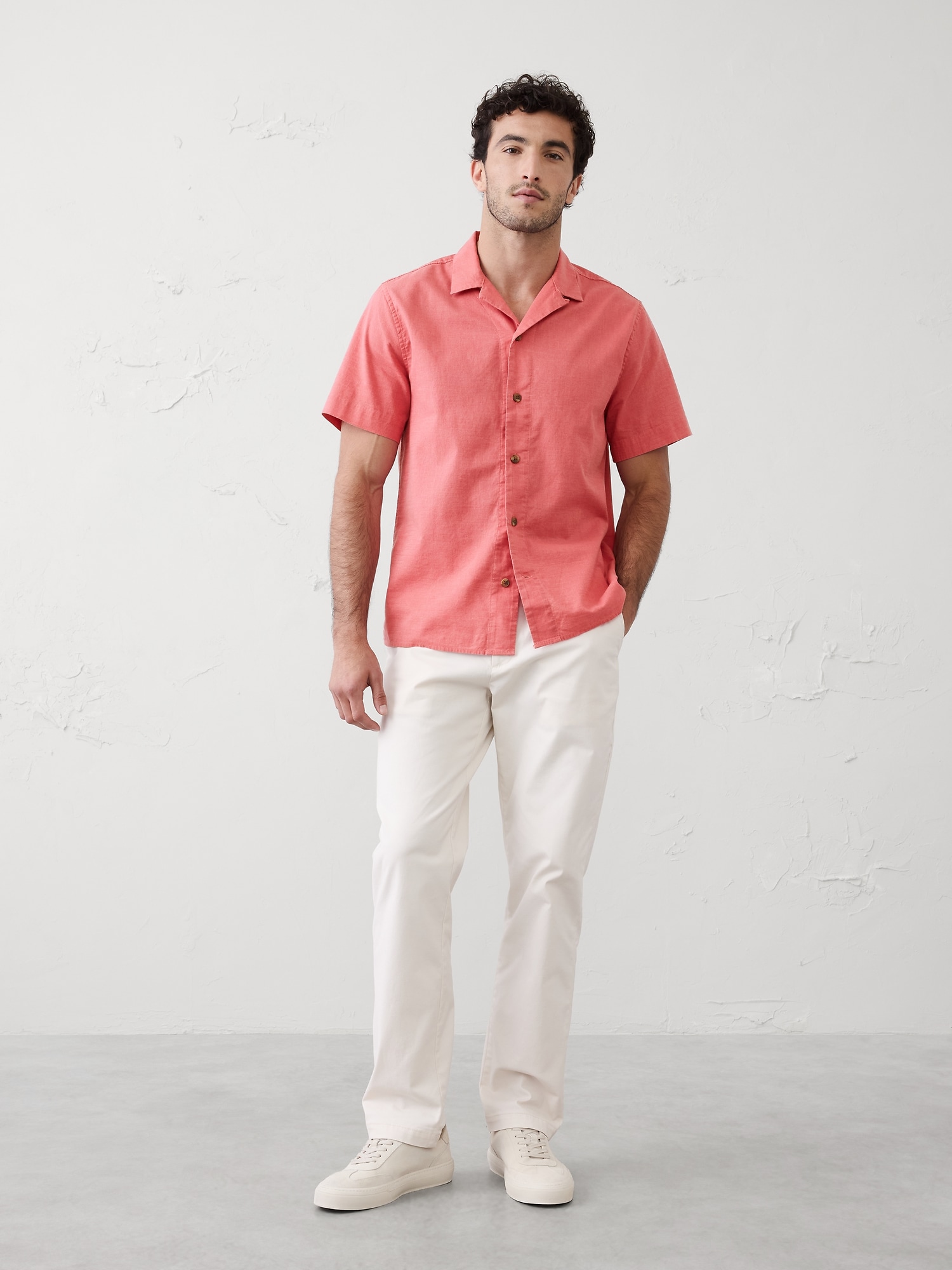 Image number 1 showing, Standard-Fit Sunset Resort Shirt