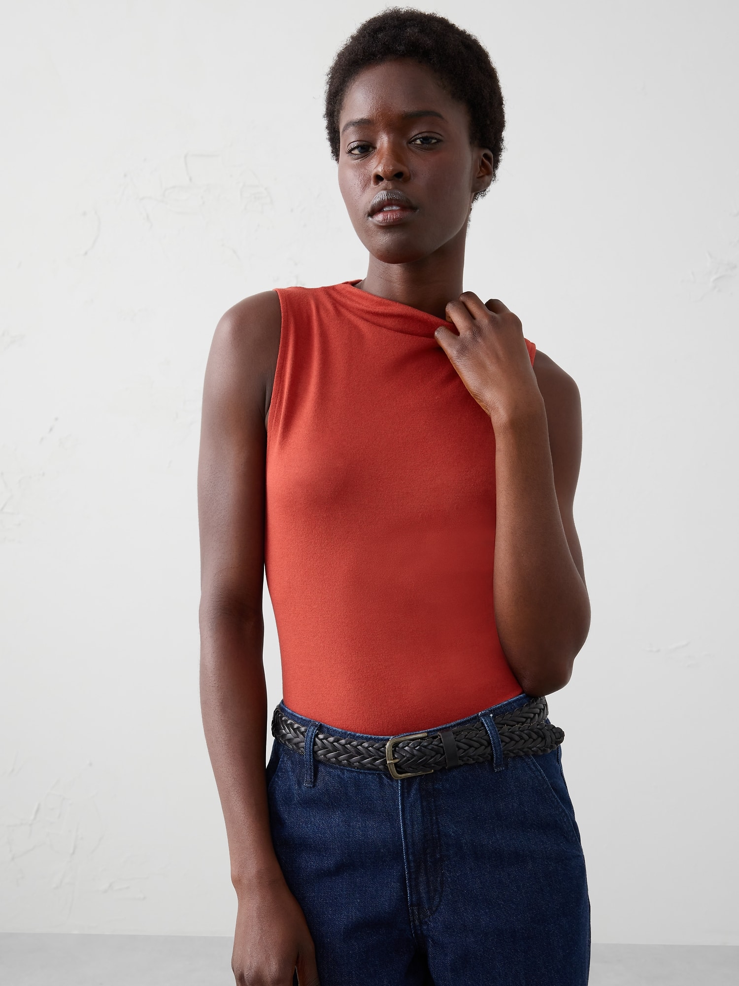 SOFT LUXE MOCKNECK TOP
