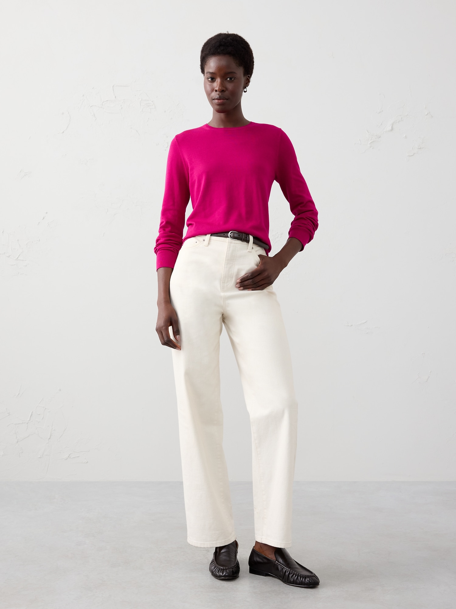 Forever Crew-Neck Sweater - Camu Berry