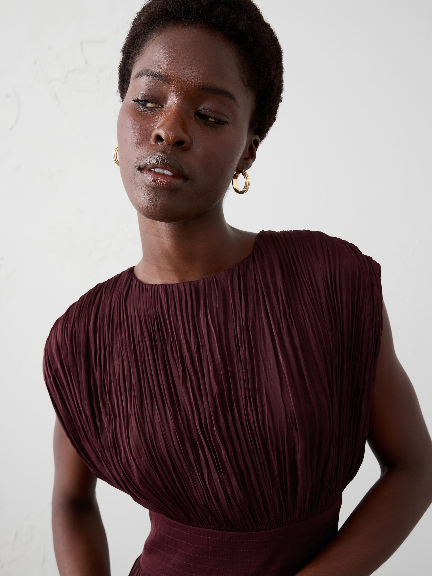 Image number 3 showing, Cap-Sleeve Midi Dress