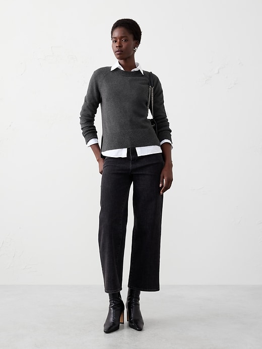 Cable Roll-Neck Sweater