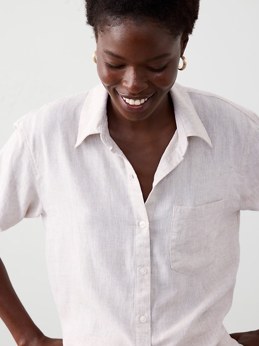 Classic Linen-Blend Shirt
