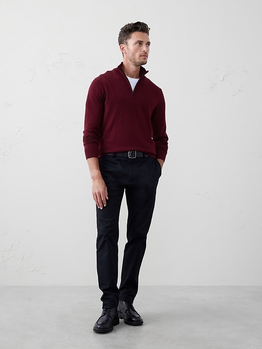 Merino Wool Polo Sweater