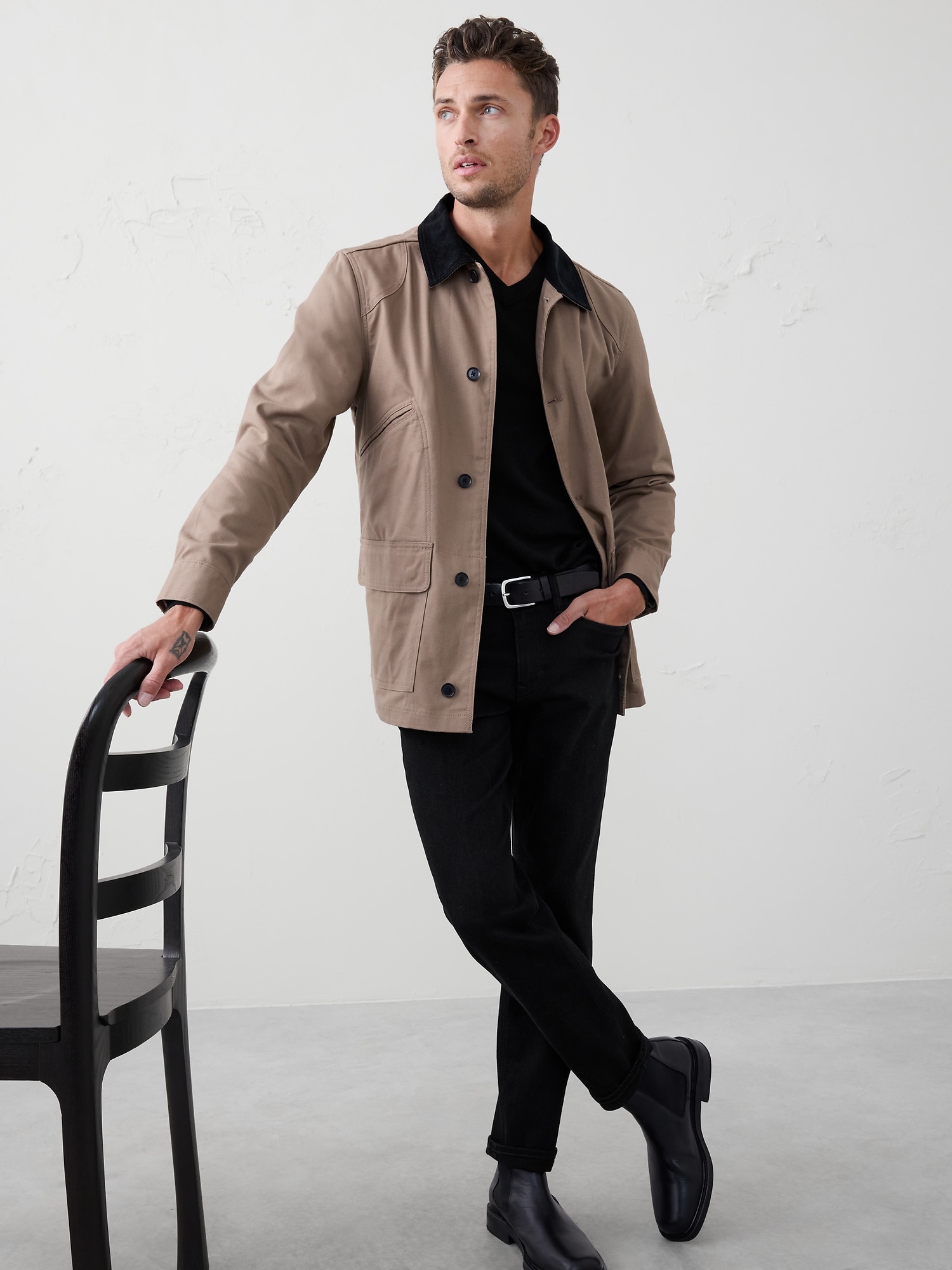 Image number 3 showing, Merino Wool V-Neck Sweater