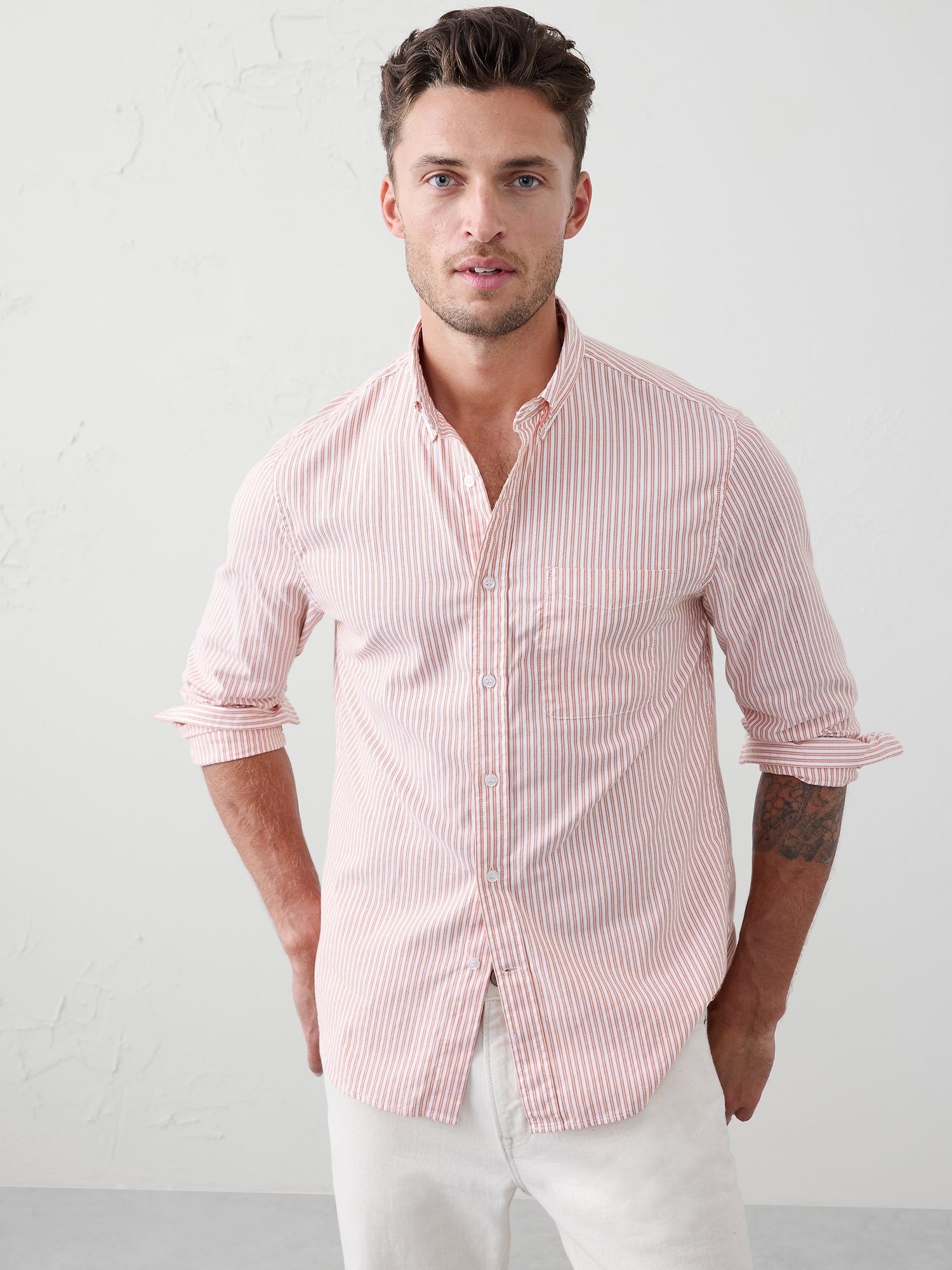 Slim-Fit Oxford Shirt - Rustic Autumn