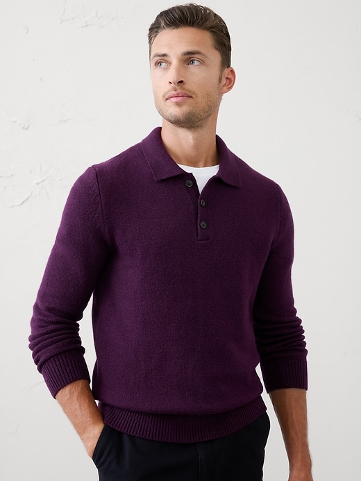 Cozy Sweater Polo | Banana Republic Factory