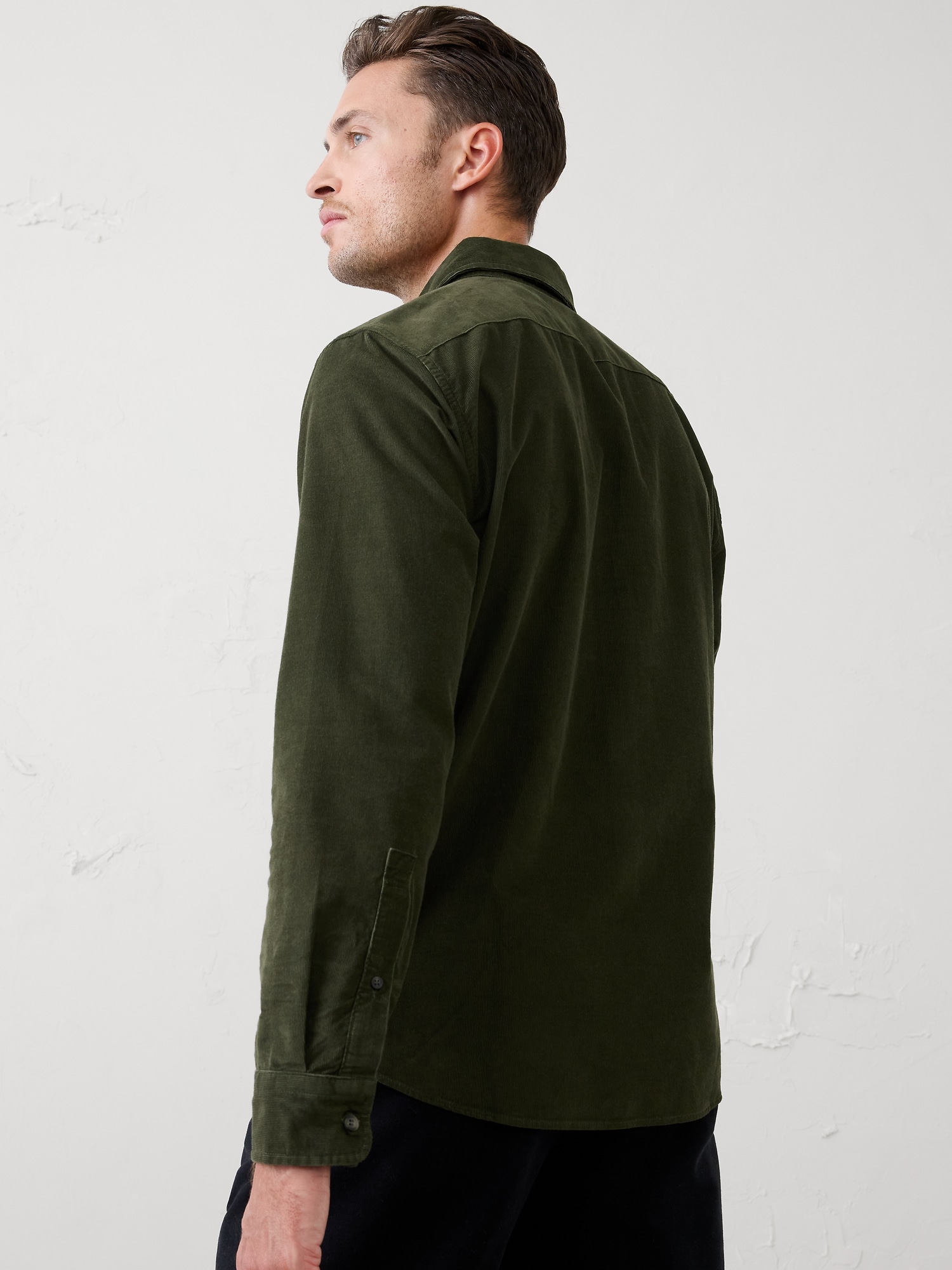 Image number 2 showing, Slim-Fit Fine Wale Corduroy Shirt