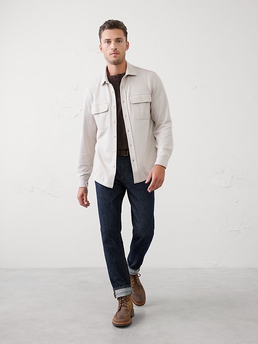 Quilted Knit Half-Zip Pullover