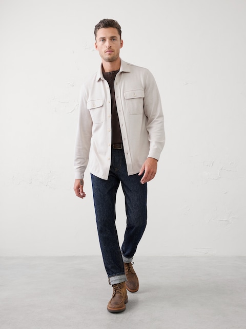 Standard-Fit Knit Chamois Shirt