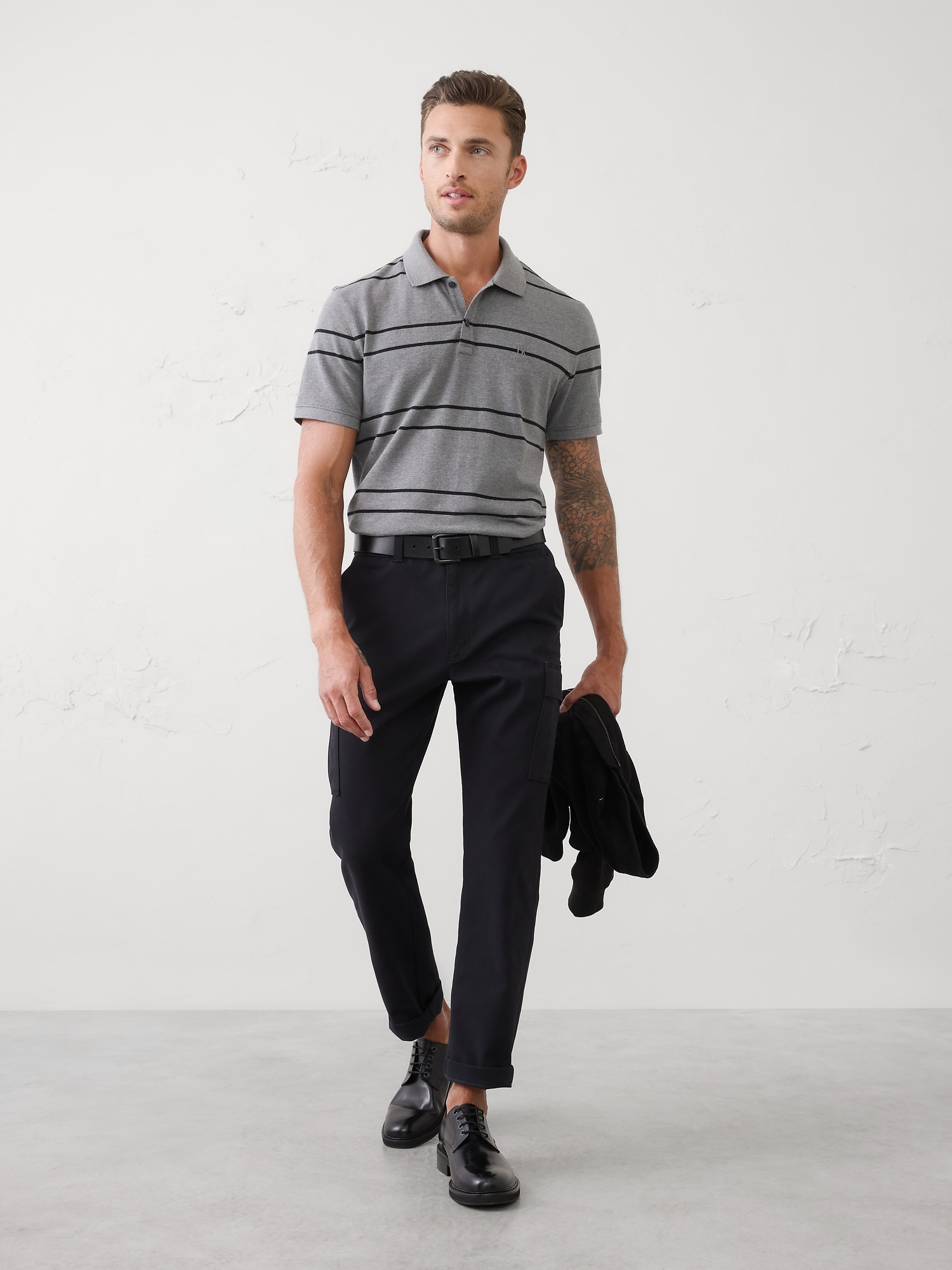 Standard-Fit Cotton Pique Polo