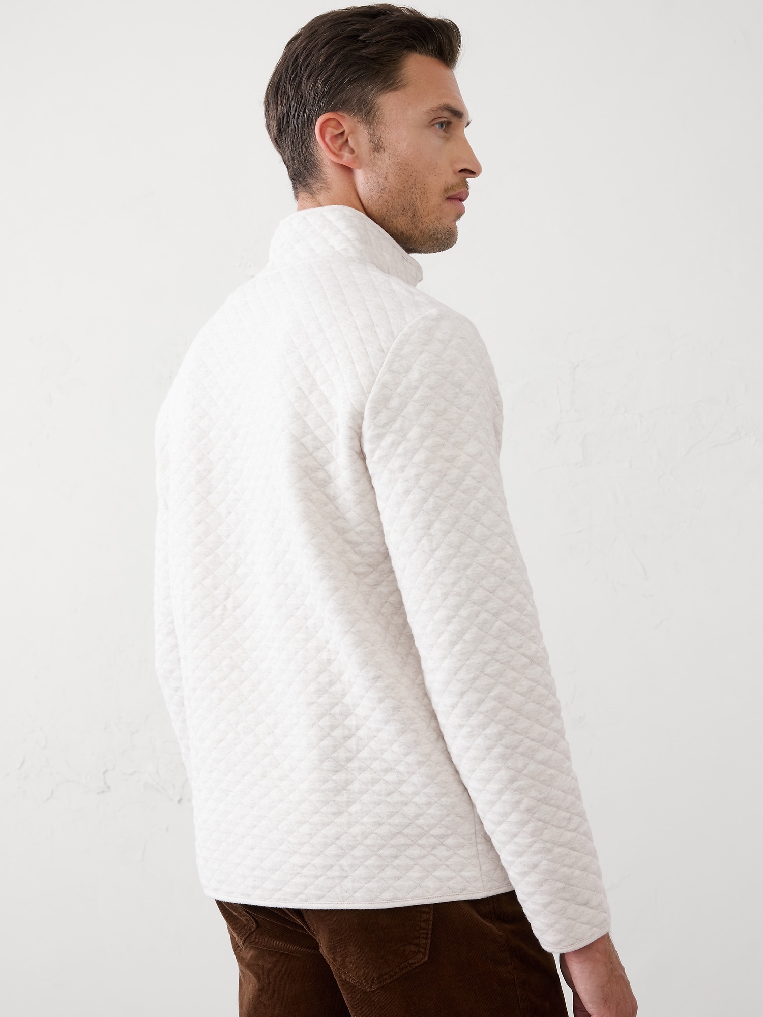 Image number 2 showing, Quilted Knit Half-Zip Pullover