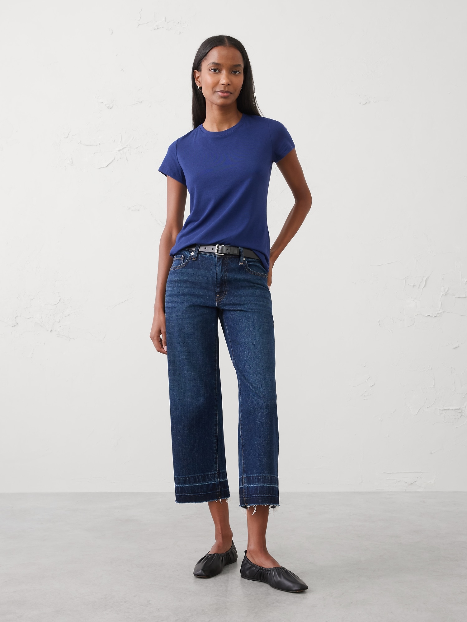 Timeless Crew-Neck T-Shirt - Drizzle Blue