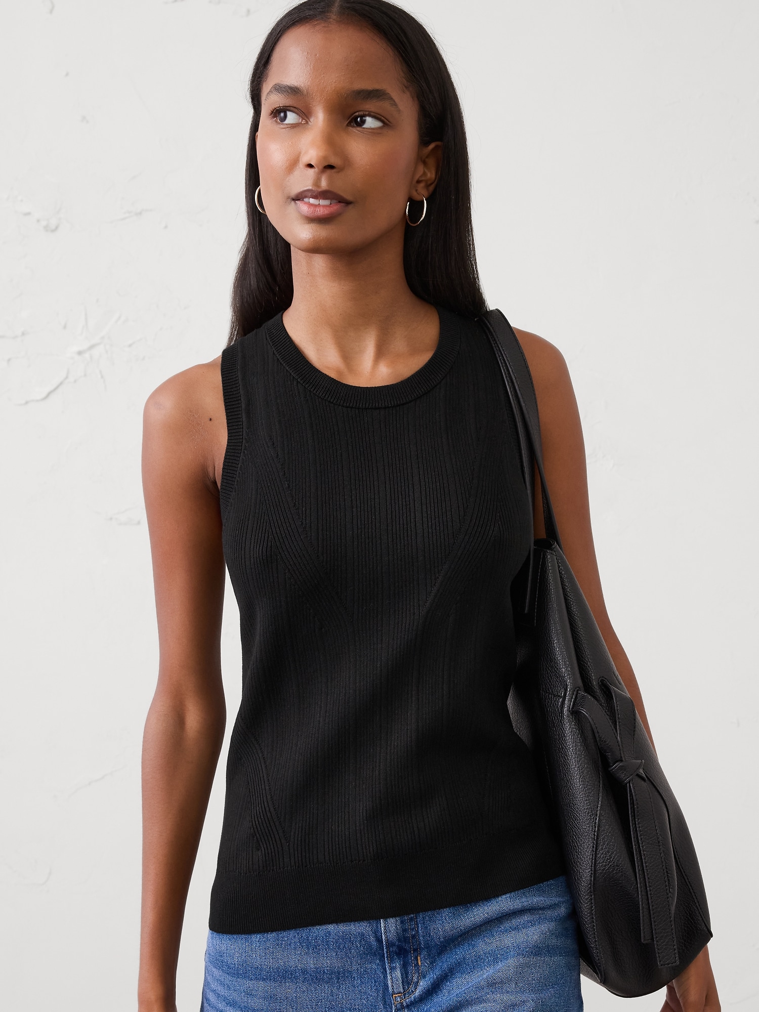 Image number 1 showing, Variegated Ribbed Shell Sweater