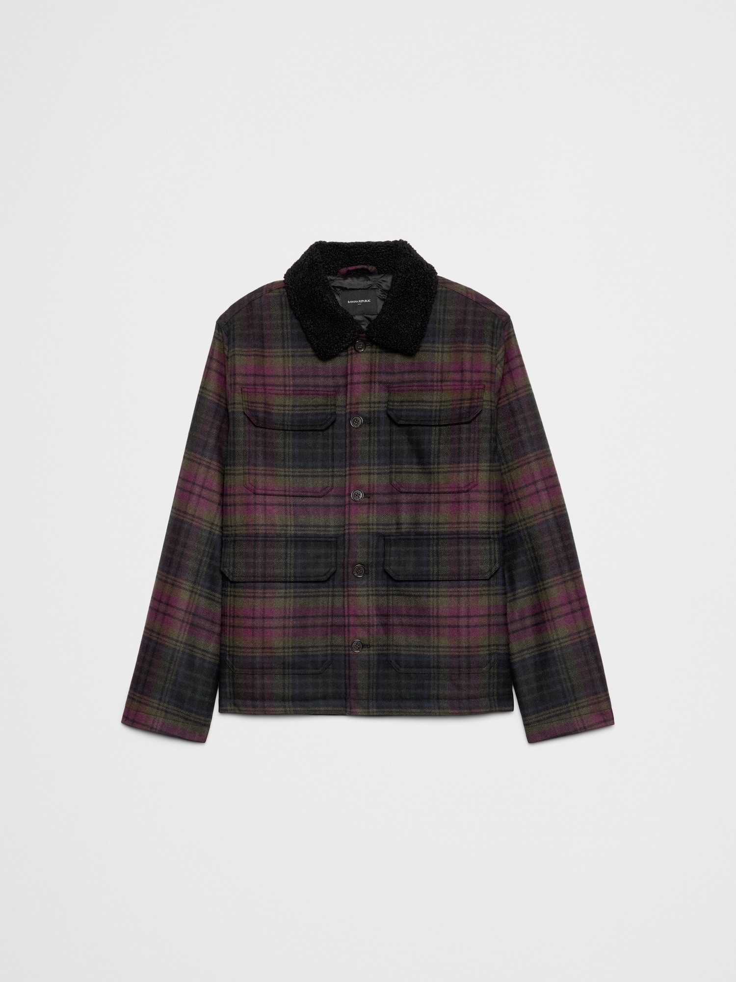 Image number 4 showing, Plaid Sherpa Jacket