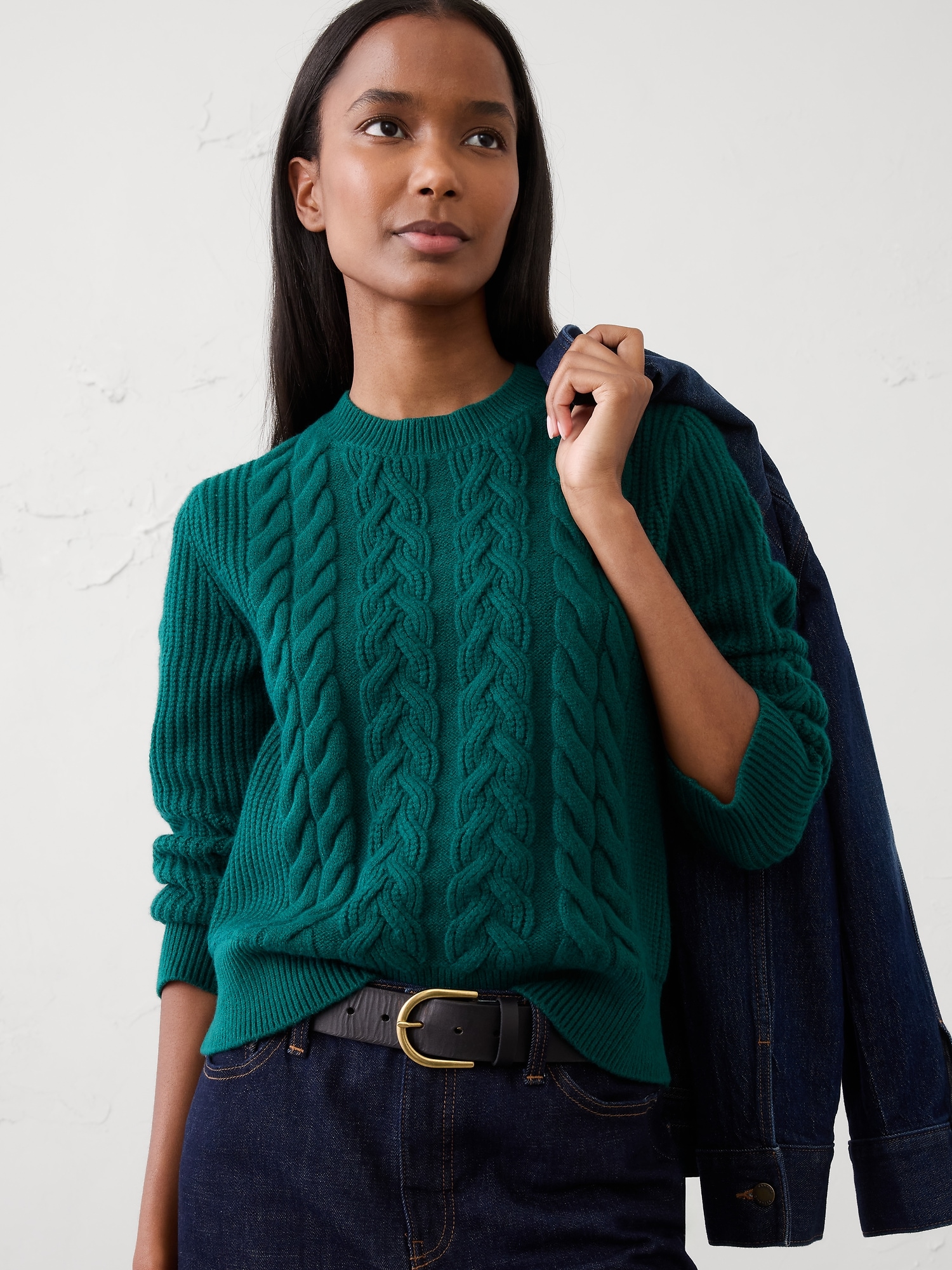 Image number 1 showing, Cable Pullover Sweater