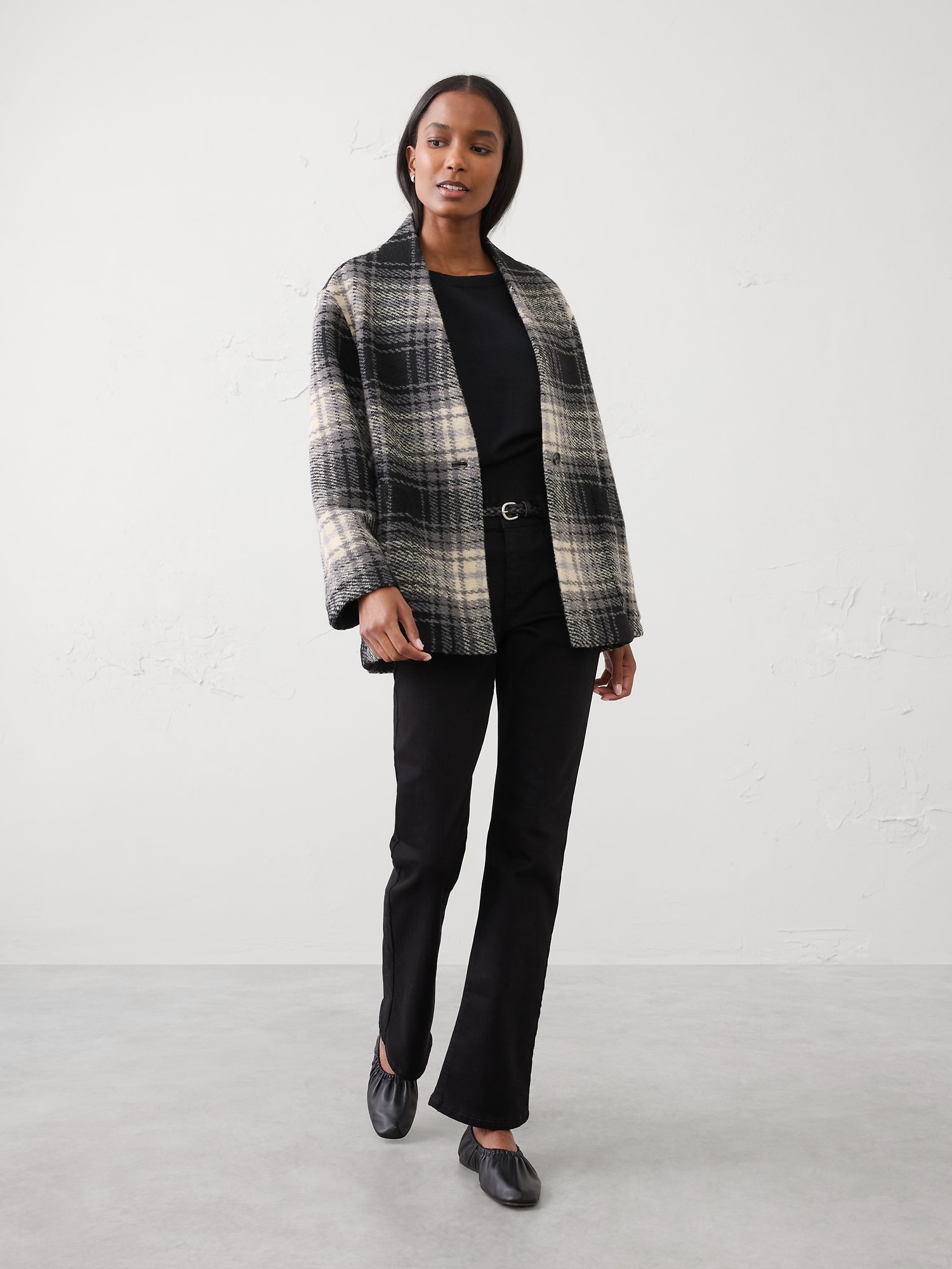 Knit Bouclé Coat