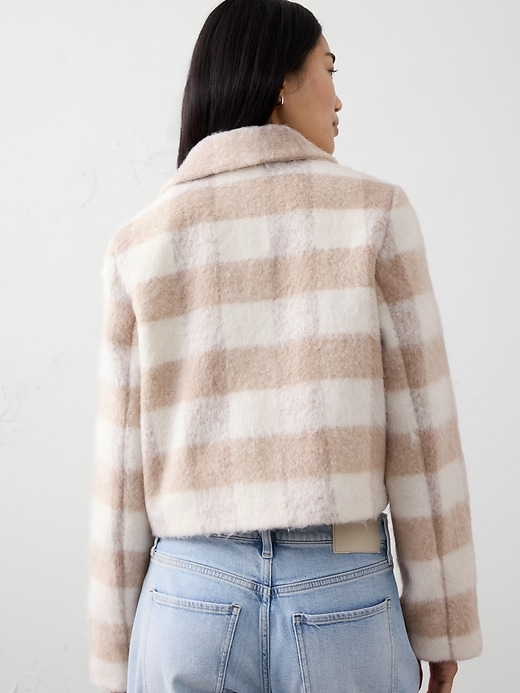 Plaid Boucle Cropped Jacket