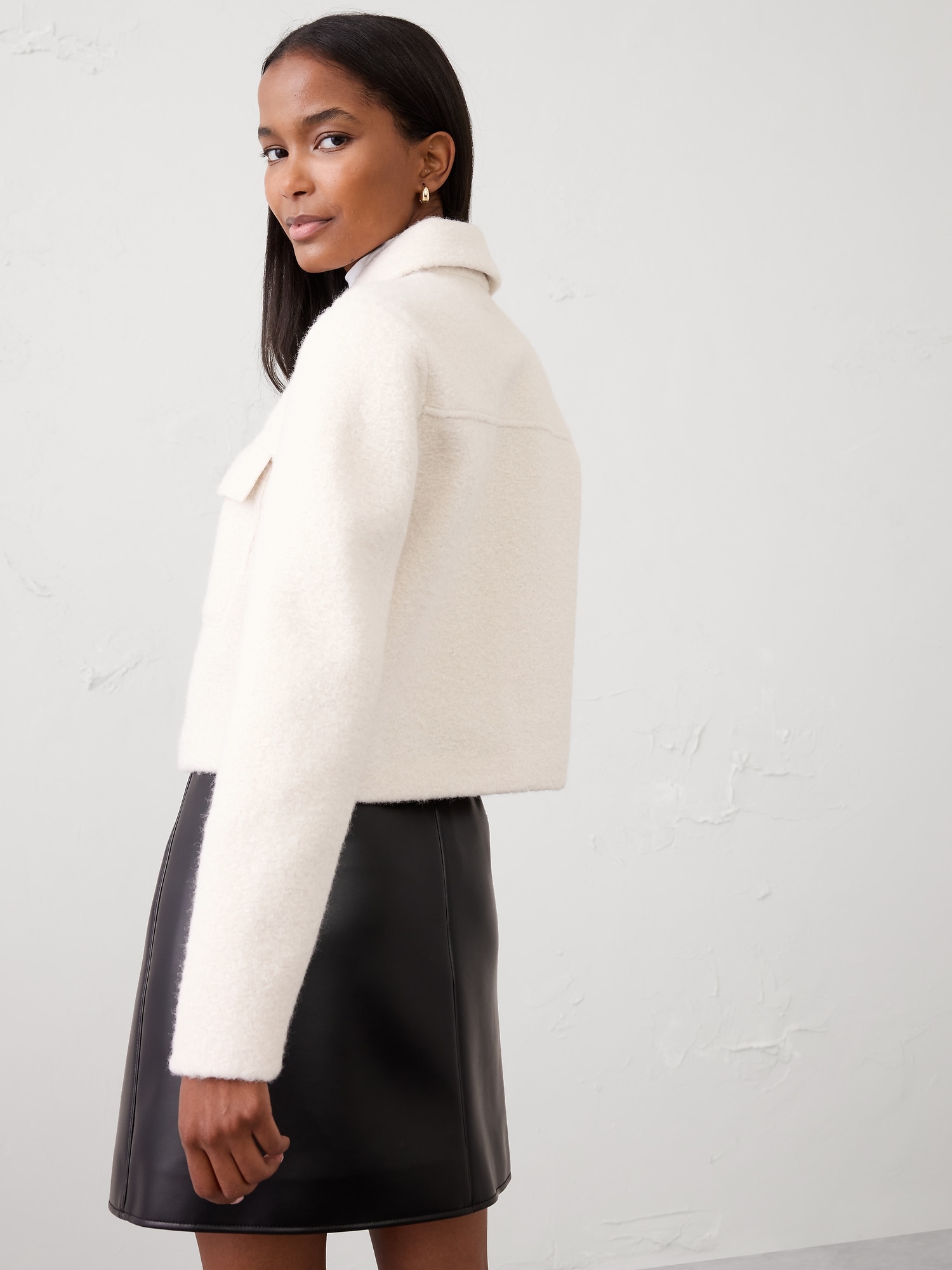 Image number 5 showing, Boucle Cropped Jacket