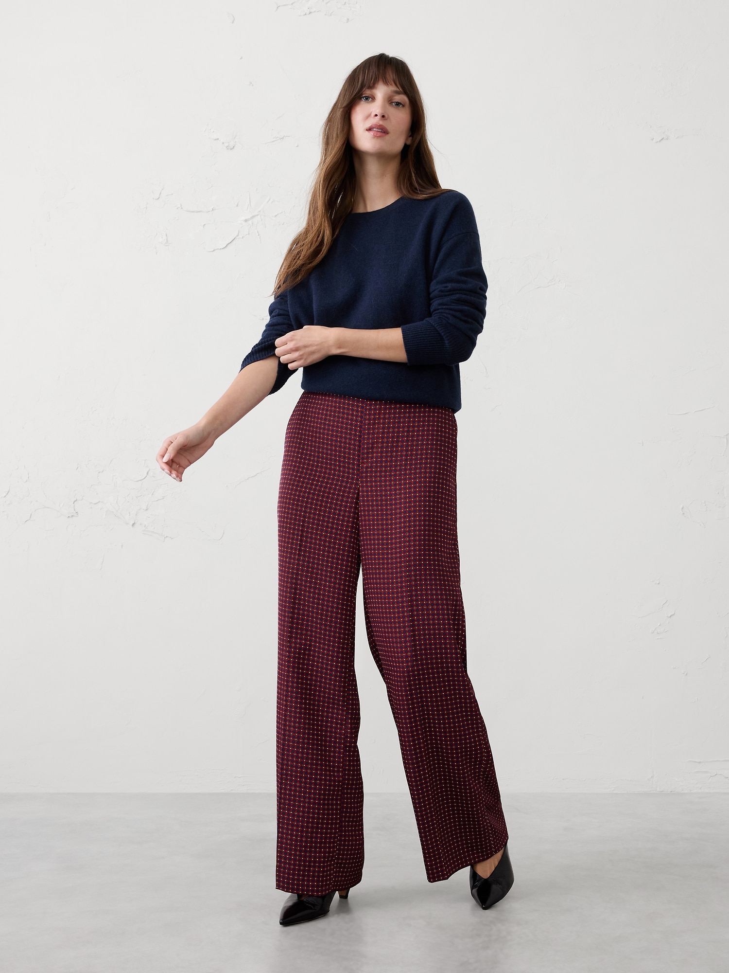 Image number 1 showing, Hayden Wide-Leg Satin Pant