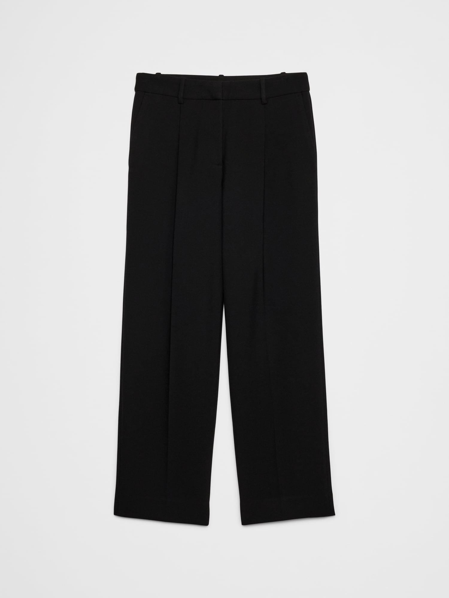 Image number 4 showing, Straight High-Rise Double Weave Trouser