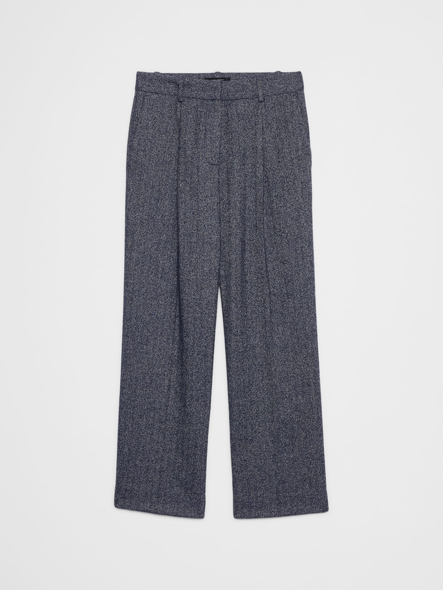Image number 4 showing, Straight High-Rise Herringbone Trouser