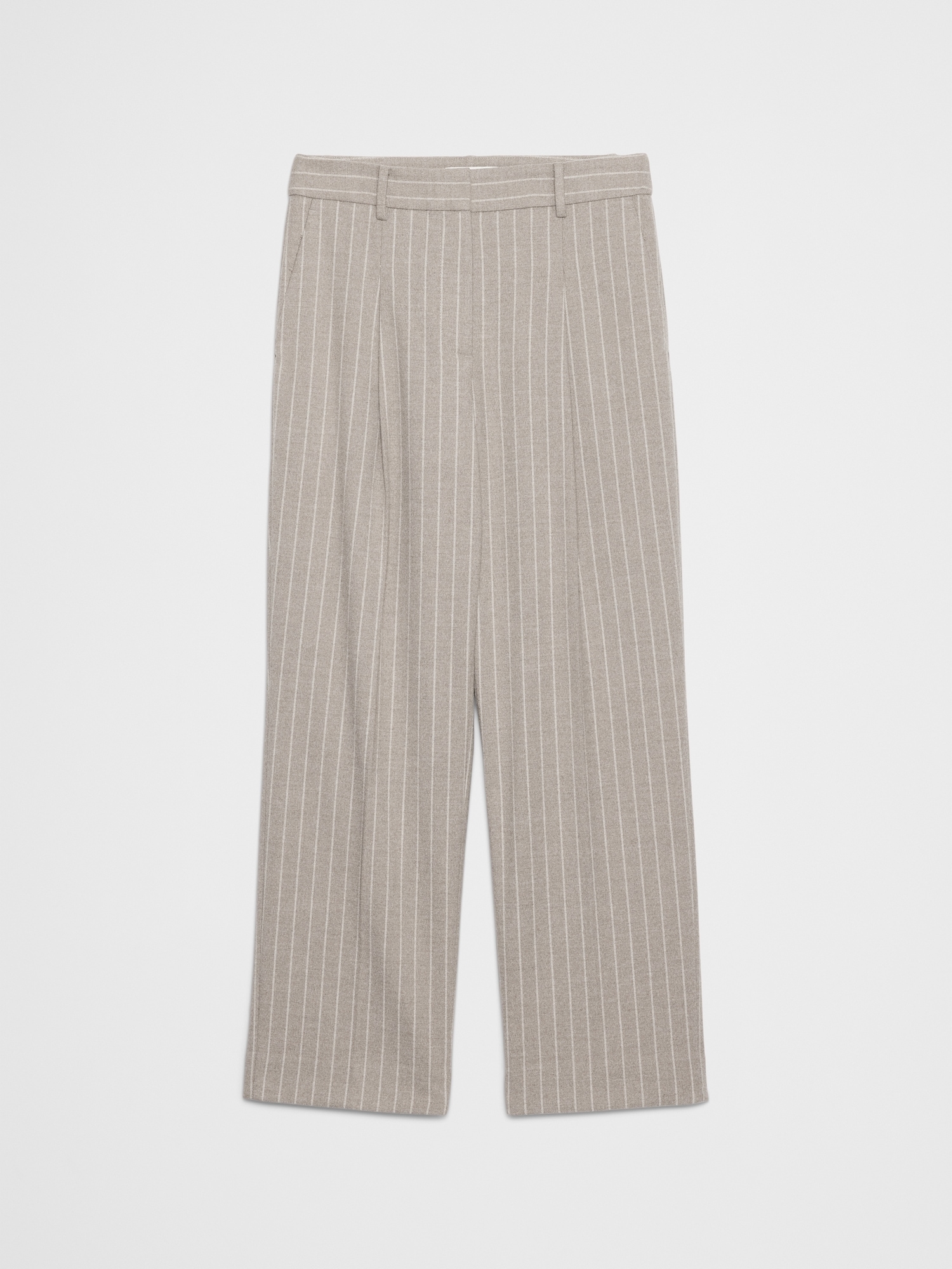 Image number 7 showing, Straight High-Rise Double Weave Trouser