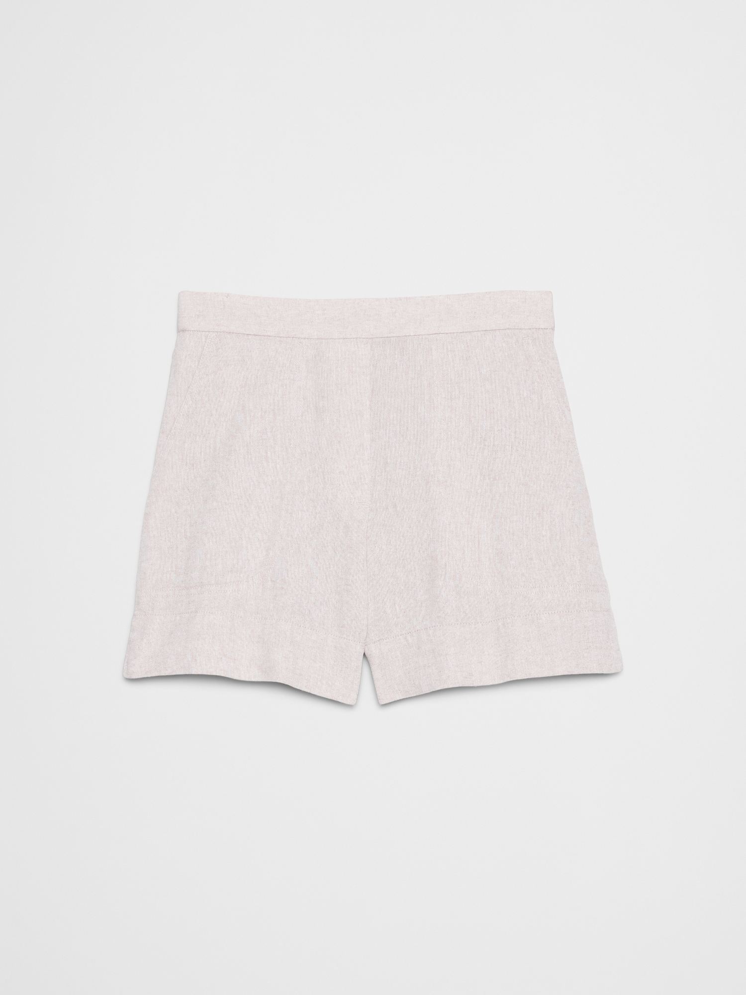Image number 4 showing, High-Rise Linen-Blend Pull-On Short