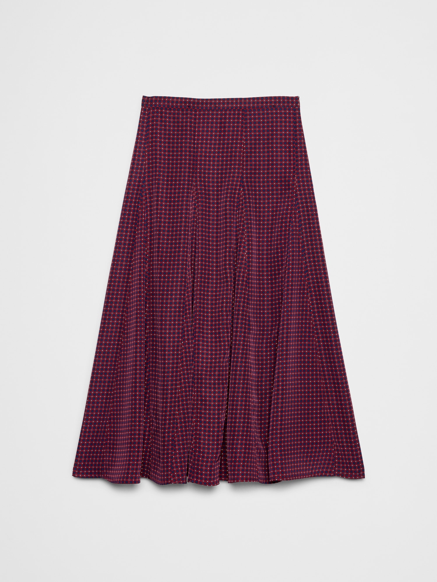 Image number 4 showing, Godet Twill Midi Skirt