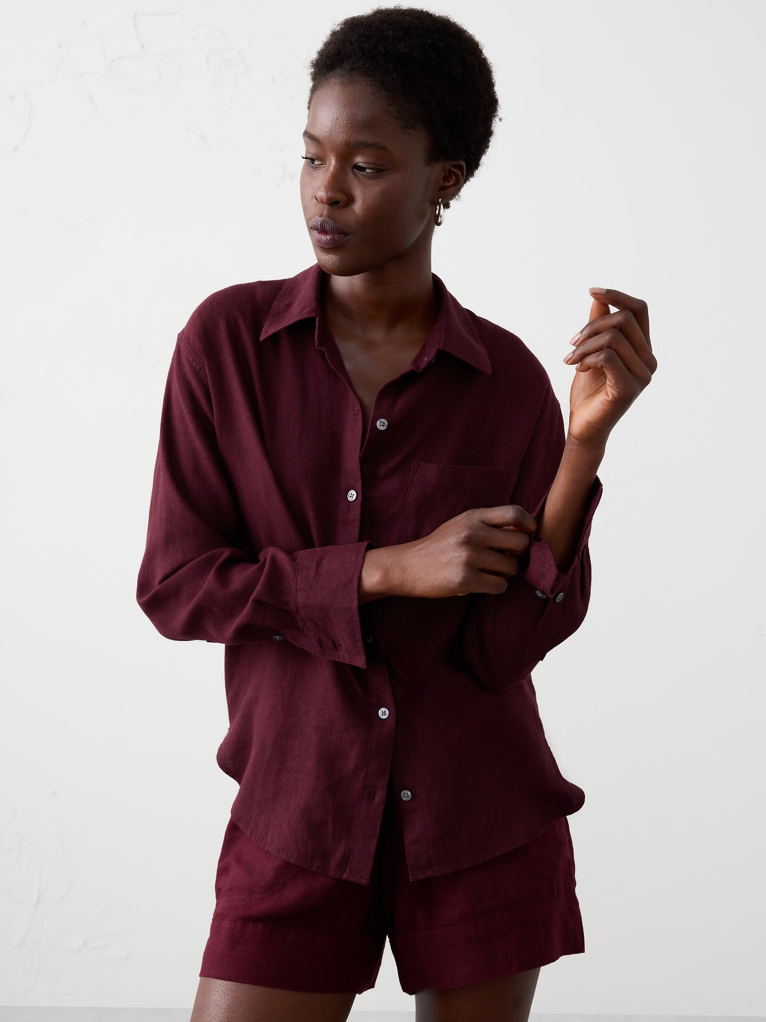 Image number 1 showing, Perfect Linen-Blend Shirt