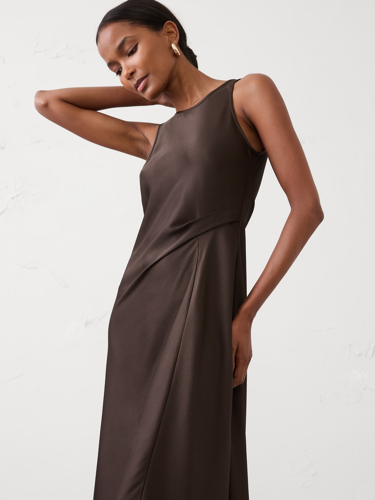 Image number 3 showing, Satin Midi Dress