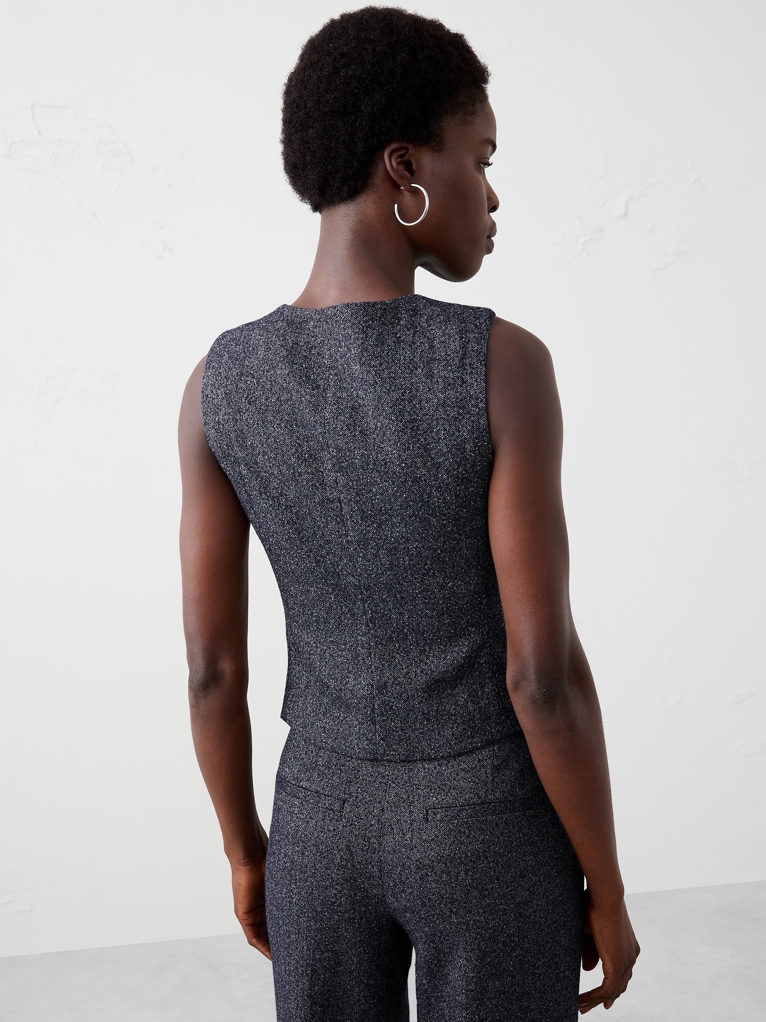 Image number 5 showing, Plaid Short Classic Vest