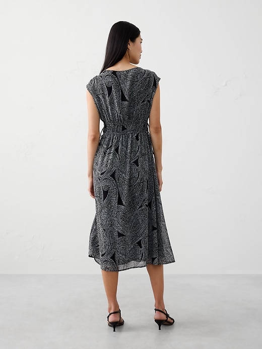 Side-Tied Midi Dress | Banana Republic Factory