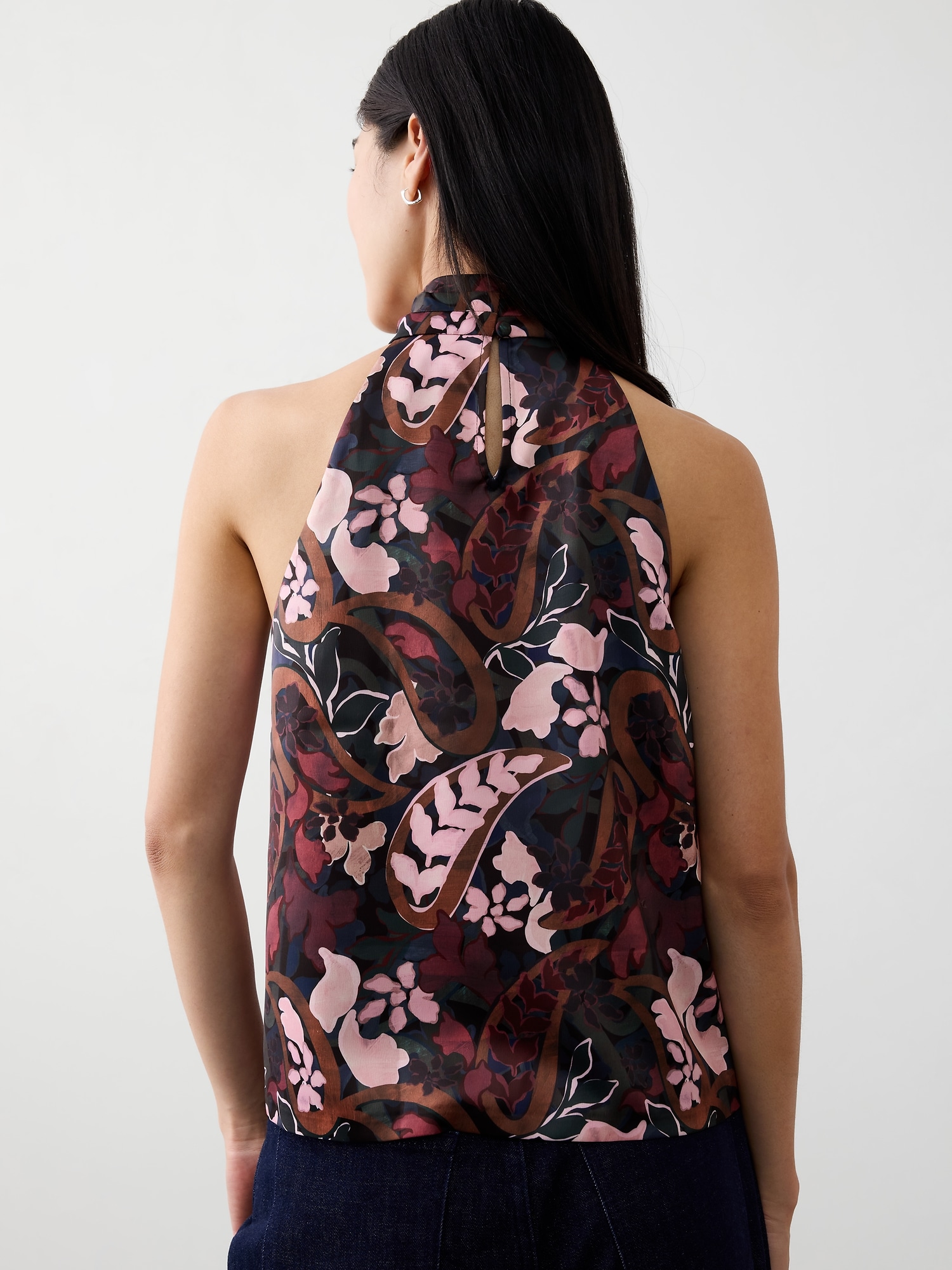 Image number 2 showing, Halter Mock-Neck Top