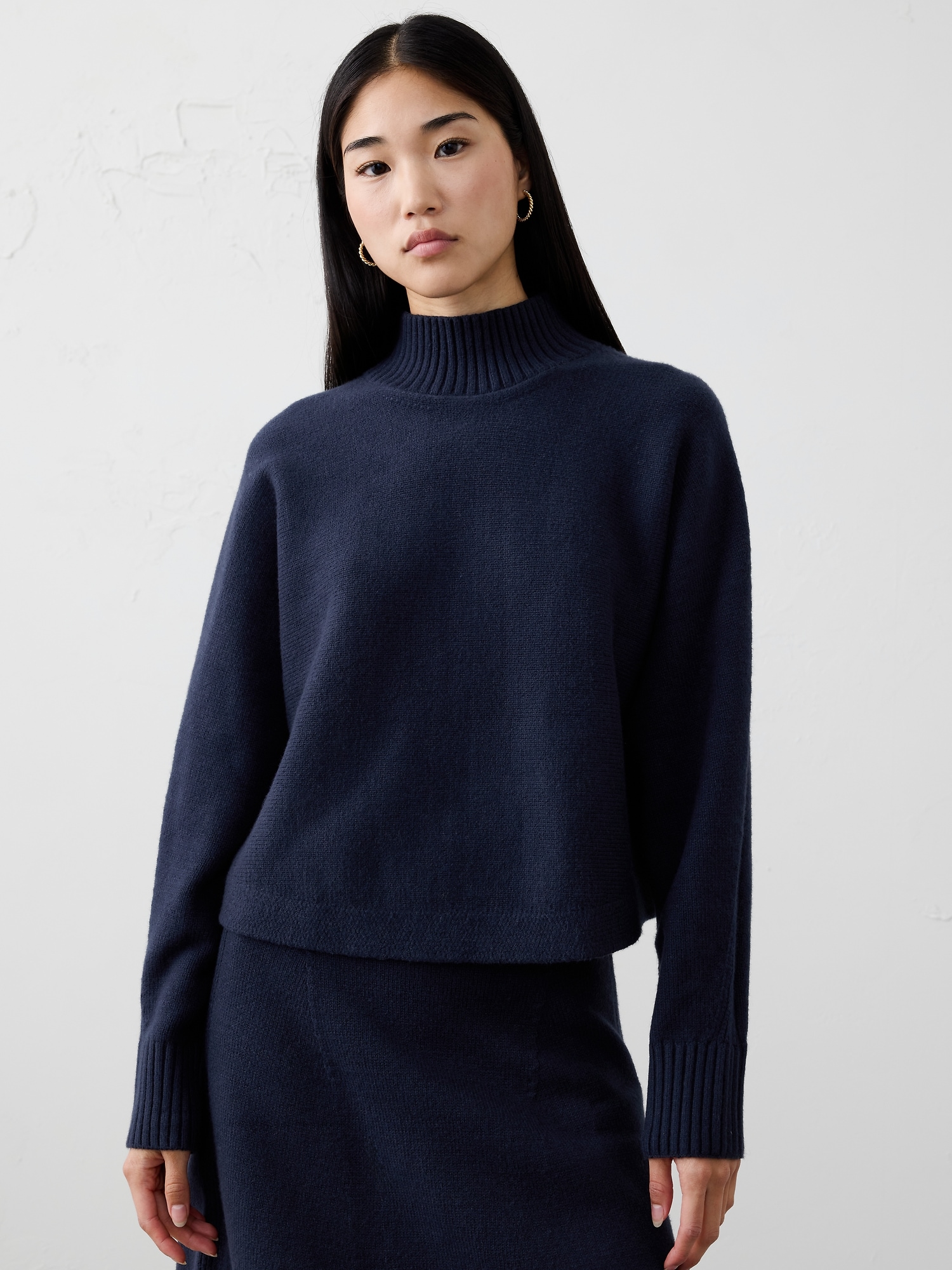 Image number 1 showing, Oversized Ribbed Cropped Sweater
