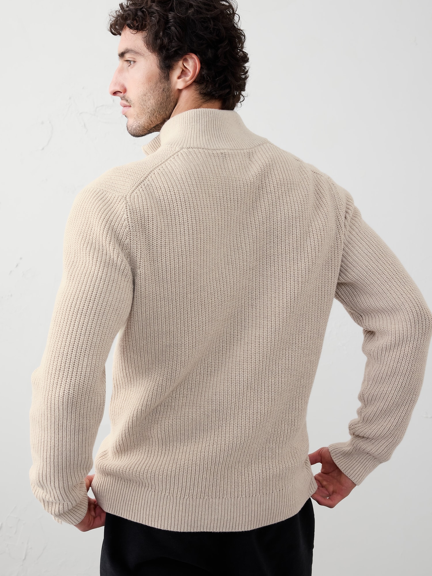Image number 2 showing, Fisherman Quarter-Zip Sweater
