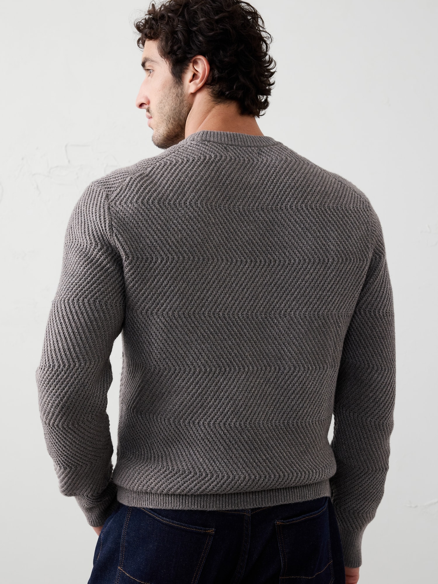 Zigzag Textured Sweater