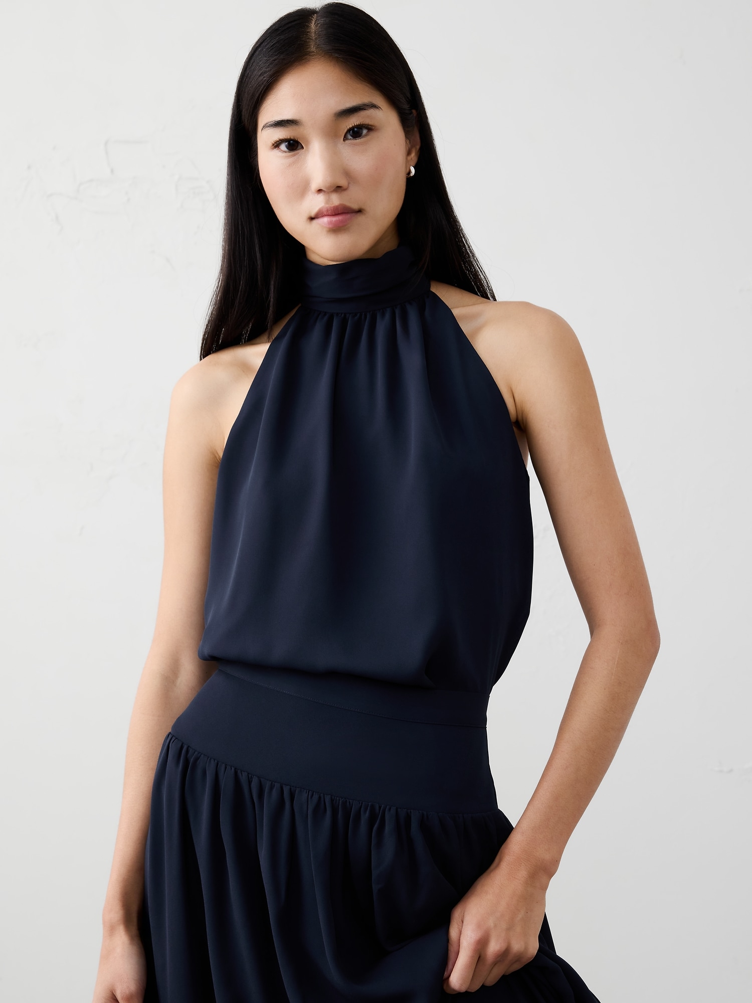 Halter Top - Preppy Navy