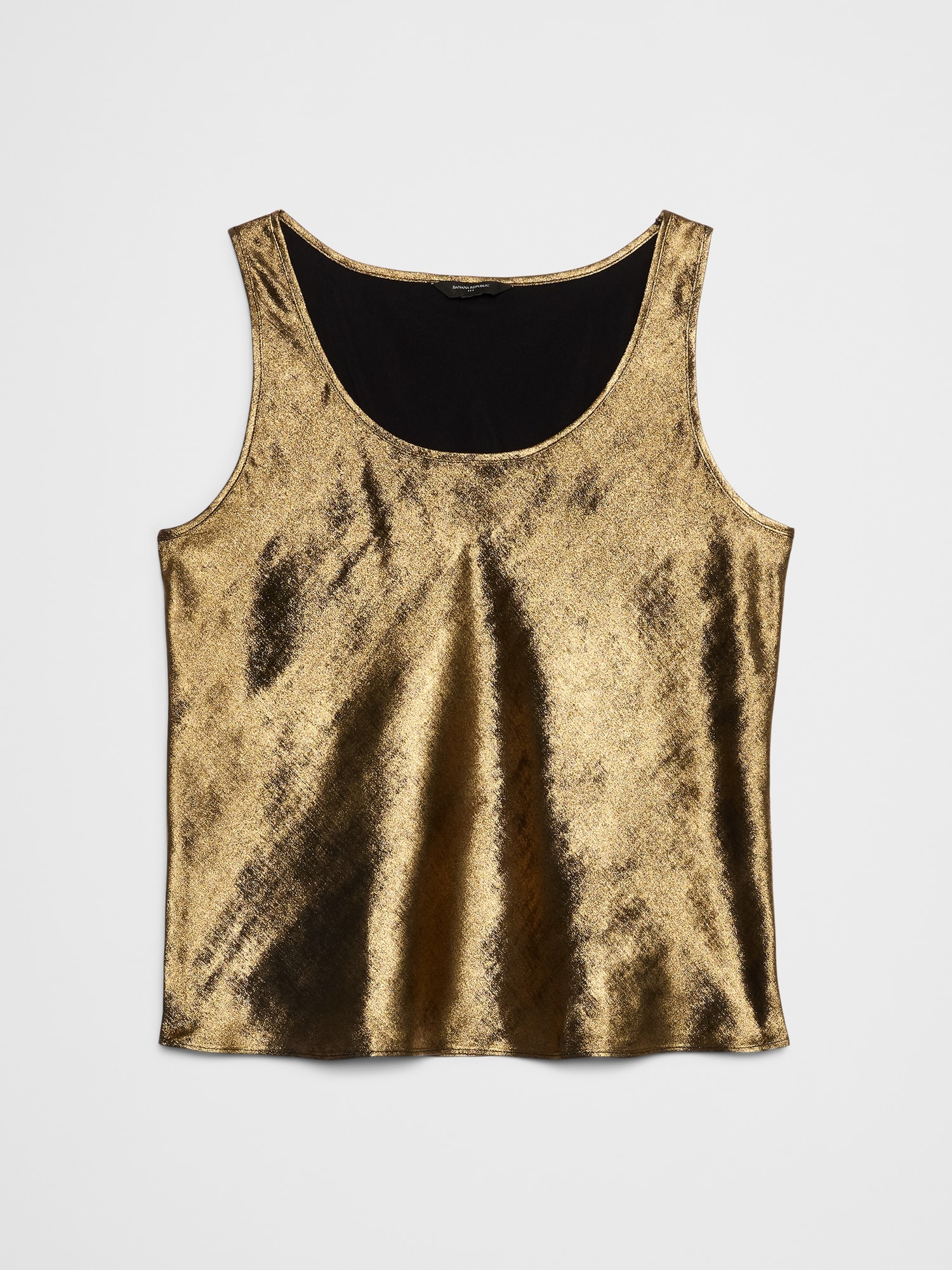 Image number 4 showing, Metallic Scoop-Neck Tank