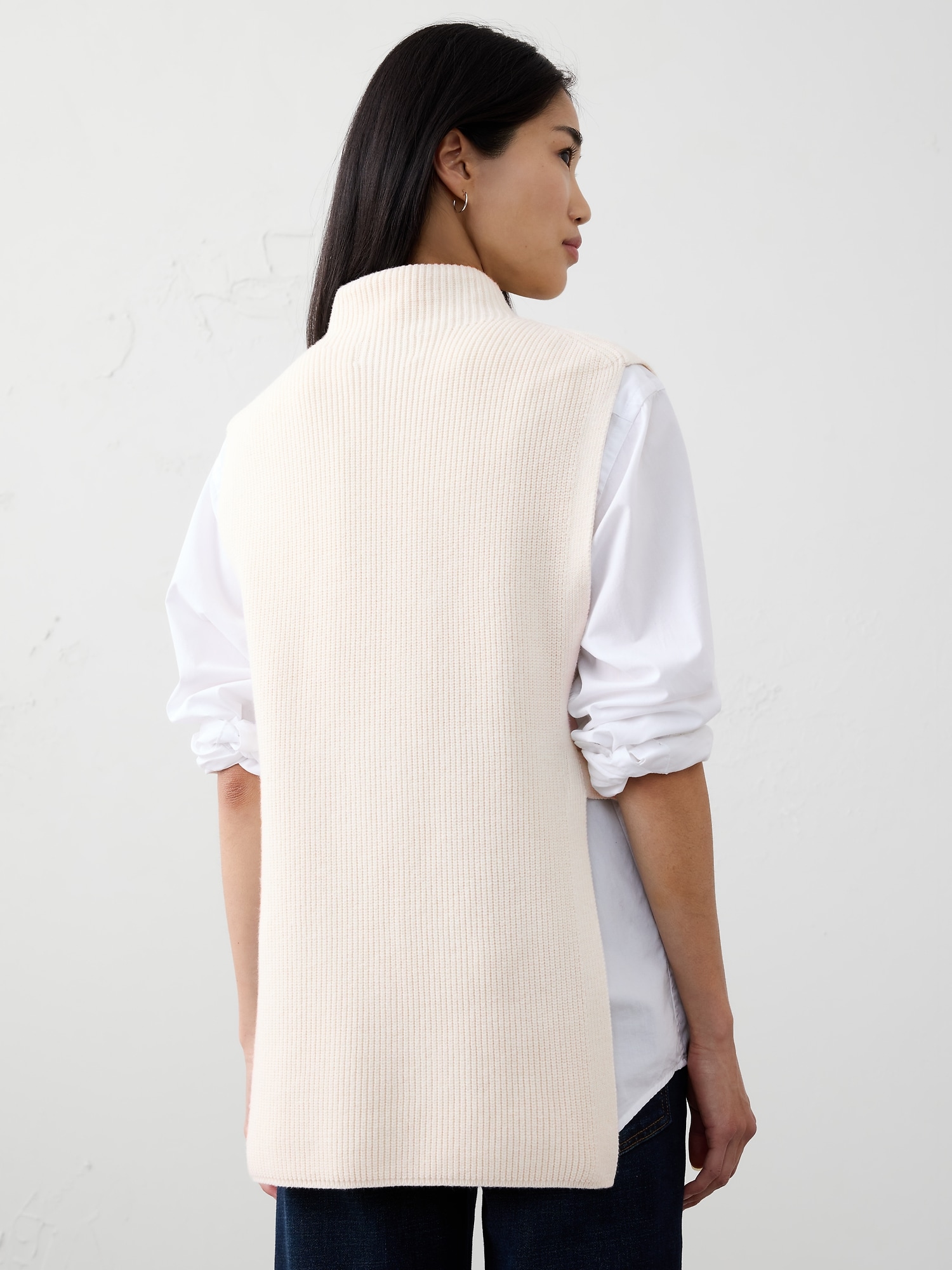 Image number 2 showing, SWEATER BIB PONCHO