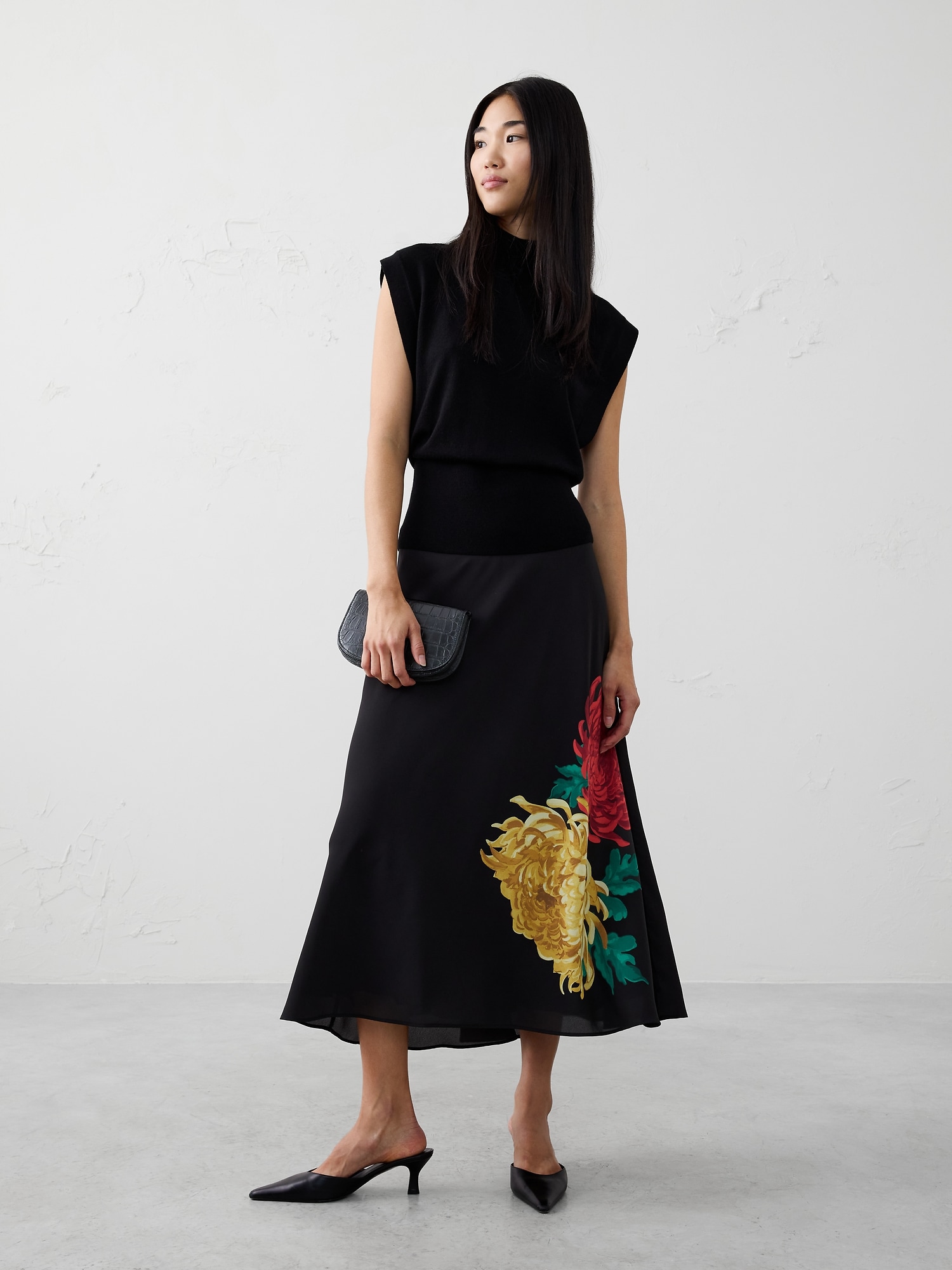 Bias Midi Skirt